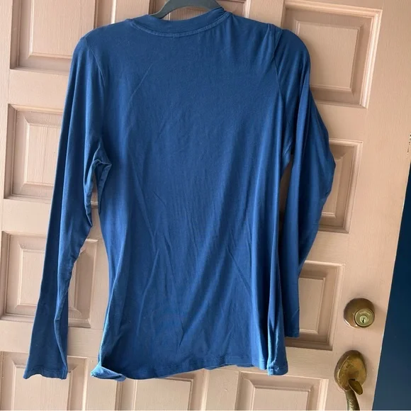 CAbi Blue Long Sleeve Wrap Top - Picture 6 of 6
